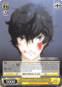 Protagonist: Prisoner of Fate - Persona 5 - Weiss Schwarz card