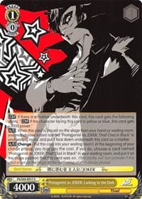 Protagonist as JOKER: Lurking in the Dark - Persona 5 - Weiss Schwarz card