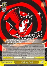 Calling Card (Yellow) - Persona 5 - Weiss Schwarz card