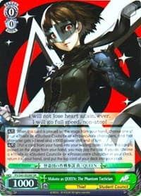 Makoto as QUEEN: The Phantom Tactician (SR) - Persona 5 - Weiss Schwarz card