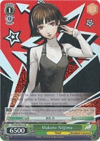Makoto Niijima (SR) - Persona 5 - Weiss Schwarz card