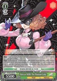 Haru as NOIR: The Phantom Lady - Persona 5 - Weiss Schwarz card