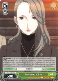 Prosecutor Sae - Persona 5 - Weiss Schwarz card