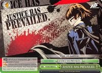 JUSTICE HAS PREVAILED. - Persona 5 - Weiss Schwarz card