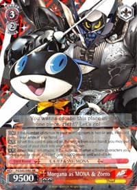 Morgana as MONA & Zorro - Persona 5 - Weiss Schwarz card