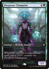 Deeproot Champion (2018 Convention Exclusive) - Media Promos - Magic: The Gathering card