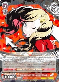 Ann as PANTHER: All-out Attack - Persona 5 - Weiss Schwarz card