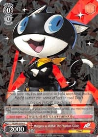Morgana as MONA: The Phantom Guide - Persona 5 - Weiss Schwarz card