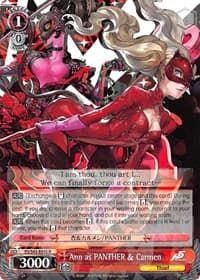Ann as PANTHER & Carmen - Persona 5 - Weiss Schwarz card