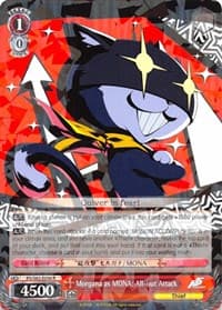Morgana as MONA: All-out Attack - Persona 5 - Weiss Schwarz card