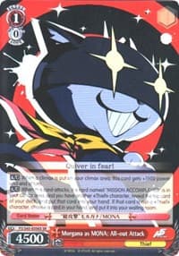 Morgana as MONA: All-out Attack (SR) - Persona 5 - Weiss Schwarz card
