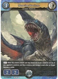 Menacing Manticore - Gears of Apocalypse - Dragoborne card