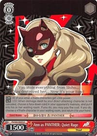 Ann as PANTHER: Quiet Rage - Persona 5 - Weiss Schwarz card