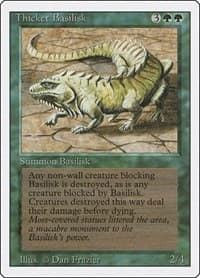 Thicket Basilisk - Revised Edition - Magic: The Gathering card