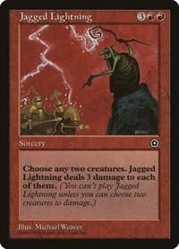 Jagged Lightning - Portal Second Age - Magic: The Gathering card