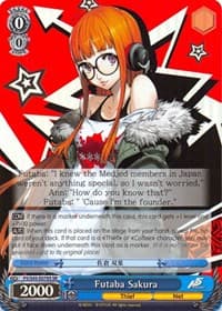 Futaba Sakura (SR) - Persona 5 - Weiss Schwarz card