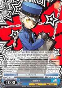 Justine - Persona 5 - Weiss Schwarz card