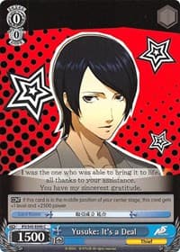 Yusuke: It's a Deal - Persona 5 - Weiss Schwarz card