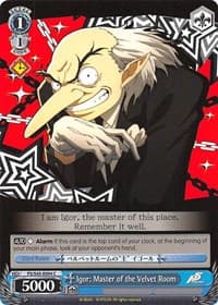 Igor: Master of the Velvet Room - Persona 5 - Weiss Schwarz card