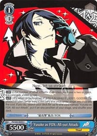 Yusuke as FOX: All-out Attack - Persona 5 - Weiss Schwarz card
