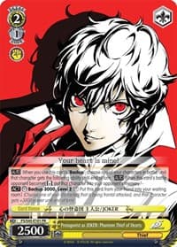 Protagonist as JOKER: Phantom Thief of Hearts - Persona 5 - Weiss Schwarz card