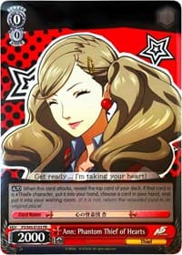 Ann: Phantom Thief of Hearts - Persona 5 - Weiss Schwarz card