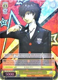 Protagonist (P5) (RRR) - Persona 5 - Weiss Schwarz card