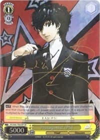 Protagonist (P5) (SP) - Persona 5 - Weiss Schwarz card