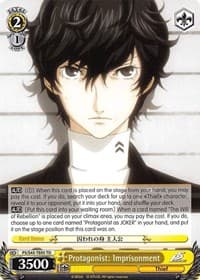 Protagonist: Imprisonment - Persona 5 - Weiss Schwarz card