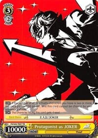 Protagonist as JOKER - Persona 5 - Weiss Schwarz card