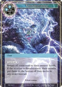 Thunderstorm - The Time Spinning Witch - Force of Will card