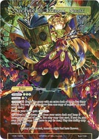 Speaker of Eternal Night // Scheherazade of the Catastrophic Nights (MISPRINT) - The Time Spinning Witch - Force of Will card