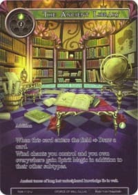 The Ancient Library (Full Art) - The Time Spinning Witch - Force of Will card