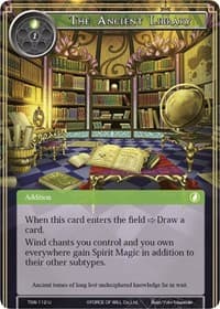 The Ancient Library - The Time Spinning Witch - Force of Will card