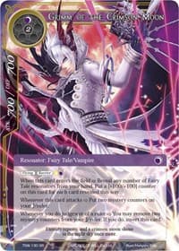 Grimm of the Crimson Moon // Grimm, Hope from the Future - The Time Spinning Witch - Force of Will card