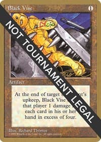 Black Vise - 1996 Mark Justice (4ED) - World Championship Decks - Magic: The Gathering card