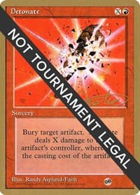 Detonate - 1996 Mark Justice (4ED) (SB) - World Championship Decks - Magic: The Gathering card