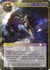 Twin Blades of Hope and Despair // Sword of Fate - The Time Spinning Witch - Force of Will card