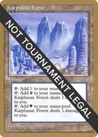 Karplusan Forest - 1996 Mark Justice (ICE) - World Championship Decks - Magic: The Gathering card