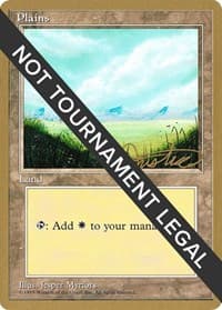 Plains (A) - 1996 Mark Justice (4ED) - World Championship Decks - Magic: The Gathering card