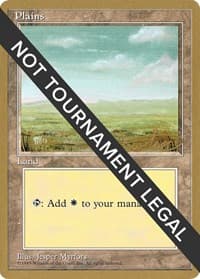 Plains (C) - 1996 Mark Justice (4ED) - World Championship Decks - Magic: The Gathering card