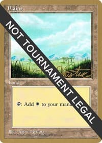Plains (B) - 1996 Mark Justice (4ED) - World Championship Decks - Magic: The Gathering card