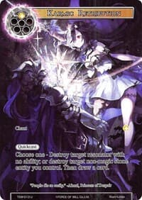 Karmic Retribution (Full Art) - The Time Spinning Witch - Force of Will card
