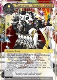 Treasure Knight Panda - The Time Spinning Witch - Force of Will card