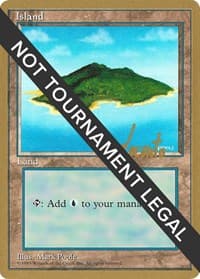 Island (B) - 1996 Michael Loconto (4ED) - World Championship Decks - Magic: The Gathering card