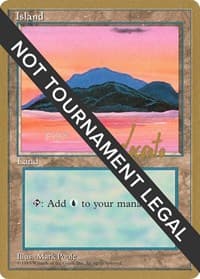 Island (C) - 1996 Michael Loconto (4ED) - World Championship Decks - Magic: The Gathering card