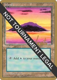 Island (A) - 1996 Michael Loconto (4ED) - World Championship Decks - Magic: The Gathering card
