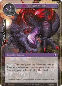 Voidosaurus - The Time Spinning Witch - Force of Will card