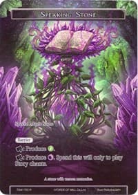 Speaking Stone (Full Art) - The Time Spinning Witch - Force of Will card