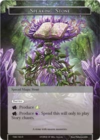 Speaking Stone - The Time Spinning Witch - Force of Will card